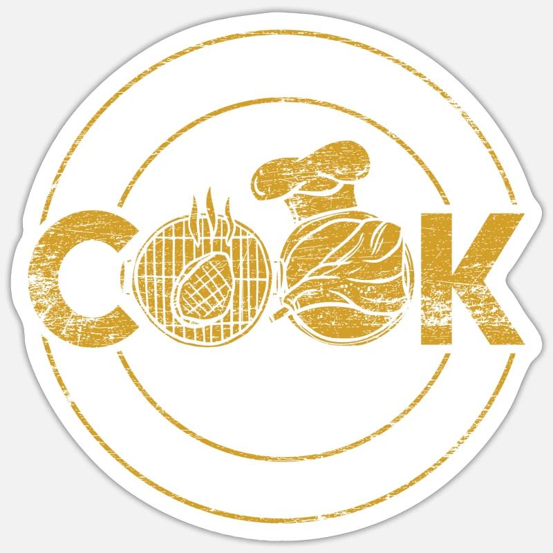Cooking creativity chef Sticker size S (10 x 10 cm)