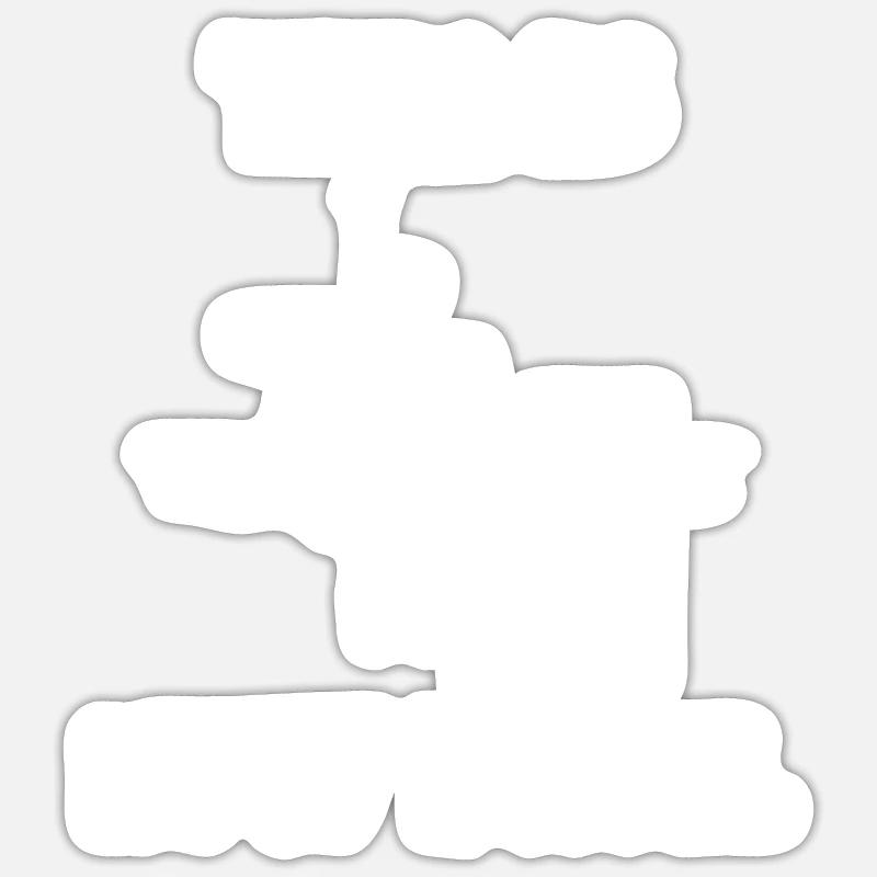 Formules de physicien - Sticker taille S (10 x 10 cm) - blanc mat