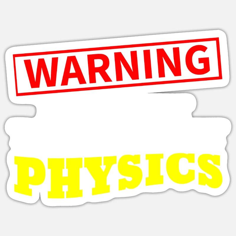 Physics physicist - Sticker size S (10 x 10 cm) - white matte