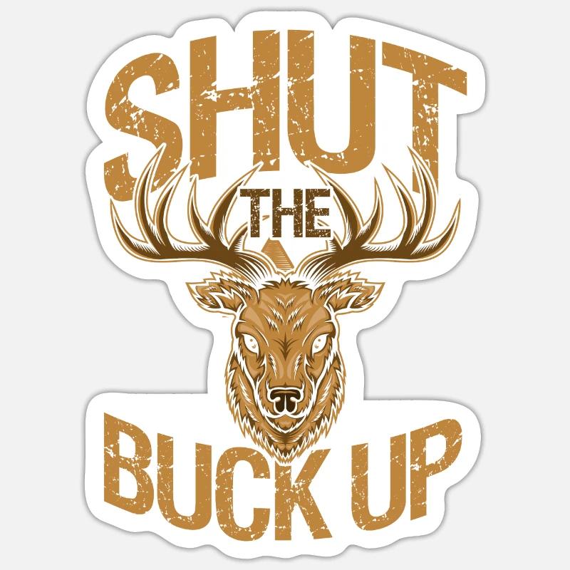 hunt - Sticker size S (10 x 10 cm) - white matte