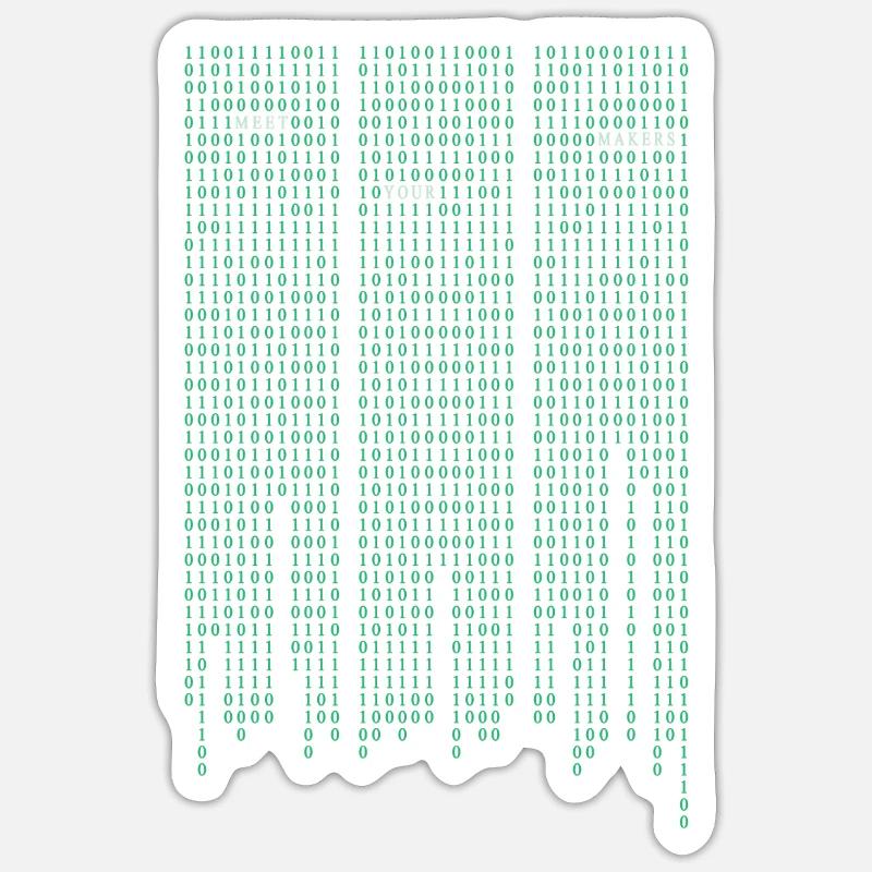 Matrix code Sticker Größe S (10 x 10 cm)