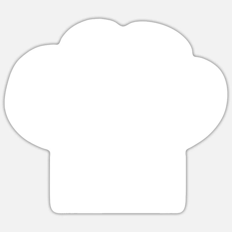 cook - Sticker size S (10 x 10 cm) - white matte