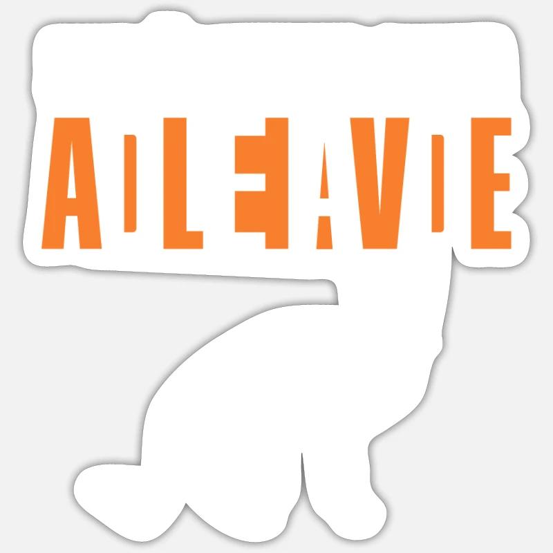 Schrödingers Katze Tot Lebendig Physik Geschenk - Sticker Größe S (10 x 10 cm) - Mattweiß