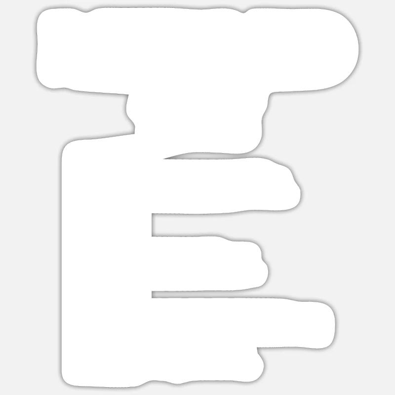 retired adjective pensioner adjective - Sticker size S (10 x 10 cm) - white matte
