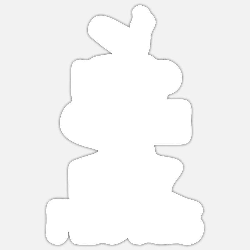 Flûte Relaxation - Sticker taille S (10 x 10 cm) - blanc mat
