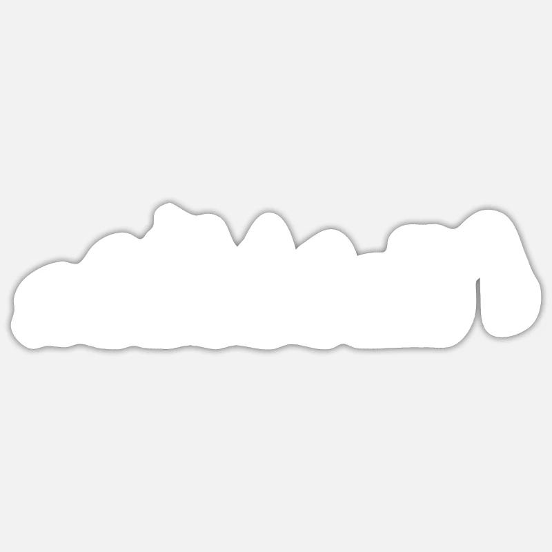 Pelle Evolution - Sticker taille S (10 x 10 cm) - blanc mat
