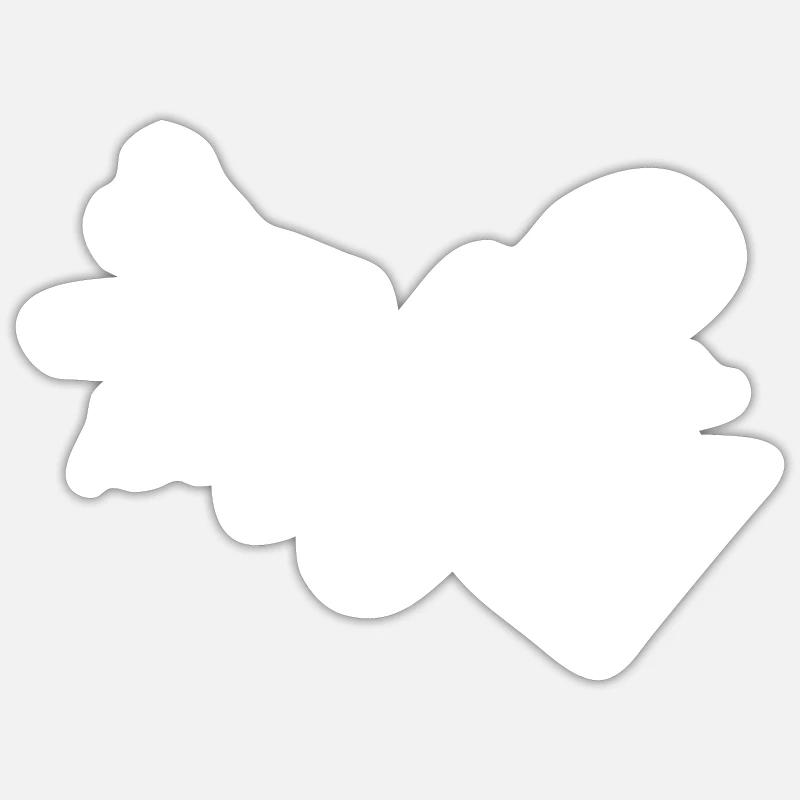 Bastelfee - Sticker taille S (10 x 10 cm) - blanc mat
