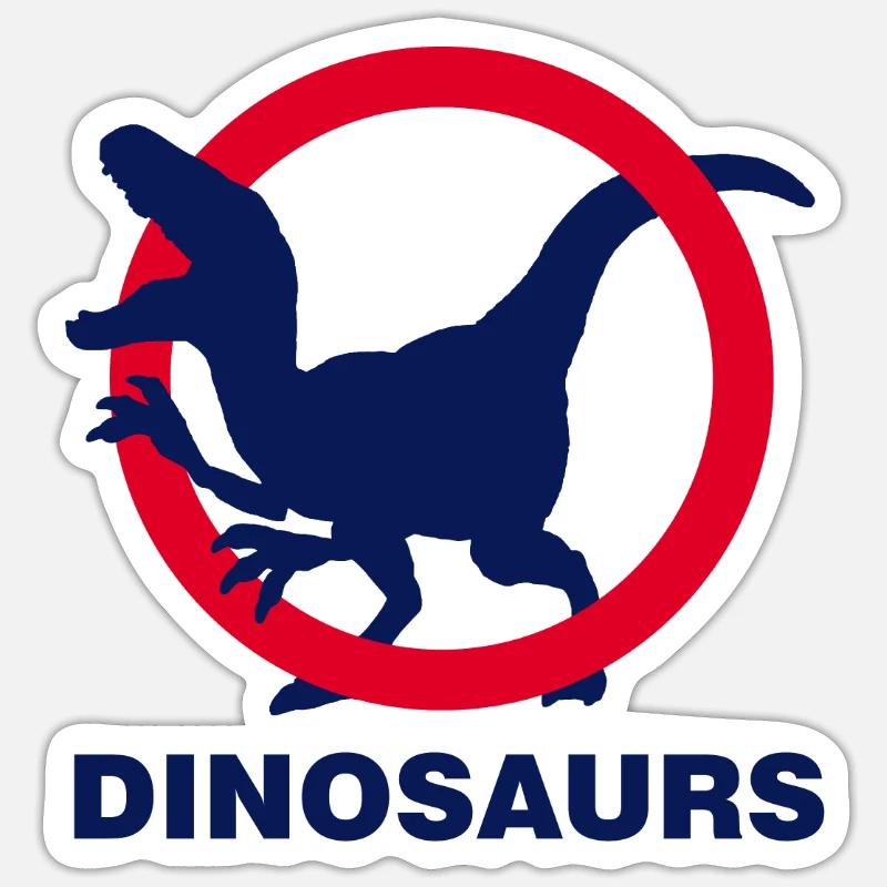 dinosaur - Sticker size S (10 x 10 cm) - white matte