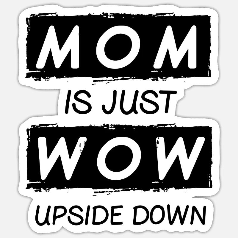 Mutter Mama Mum - Sticker Größe S (10 x 10 cm) - Mattweiß