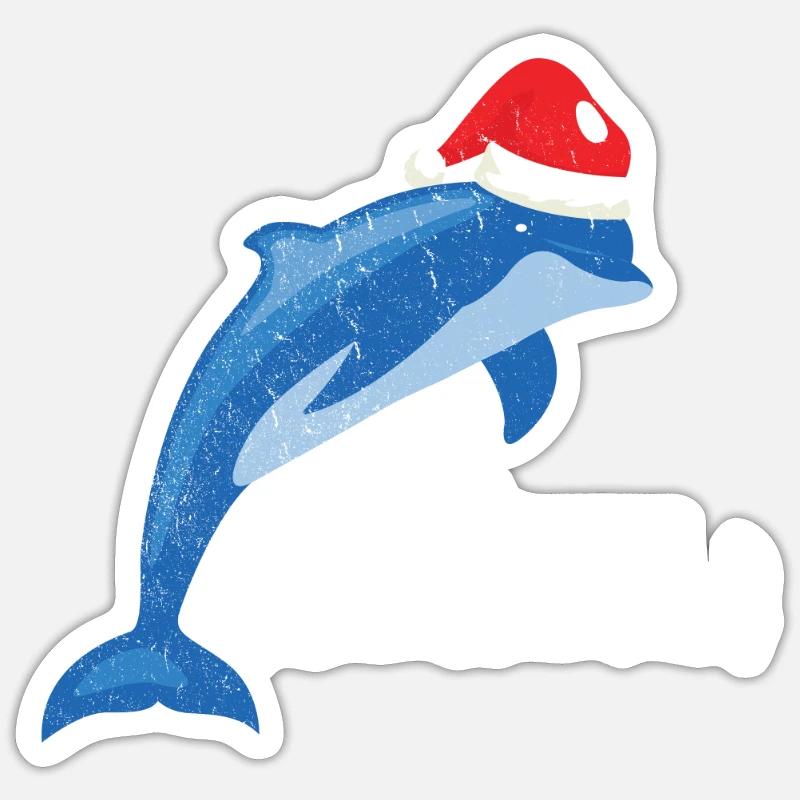 dolphin Sticker size S (10 x 10 cm)