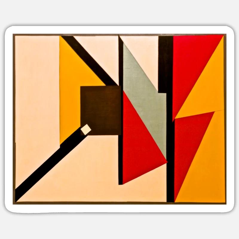 Modern Art - Sticker size S (10 x 10 cm) - white matte