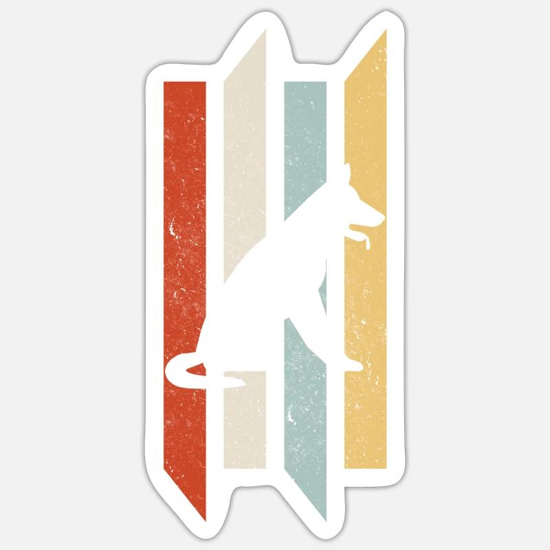 German Shepherd German Shepherd Gift - Sticker size S (10 x 10 cm) - white matte