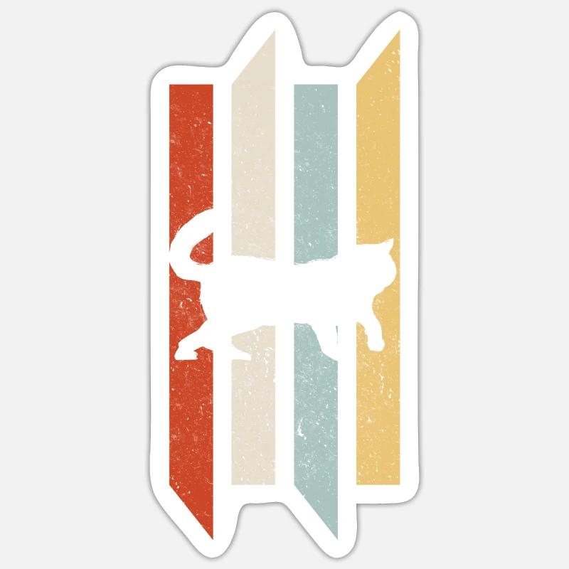 Ragdoll chats Ragdoll chat cadeau - Sticker taille S (10 x 10 cm) - blanc mat