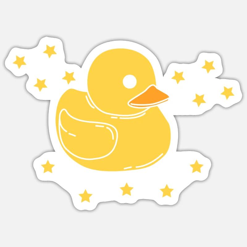 Bath Duck Sticker size S (10 x 10 cm)