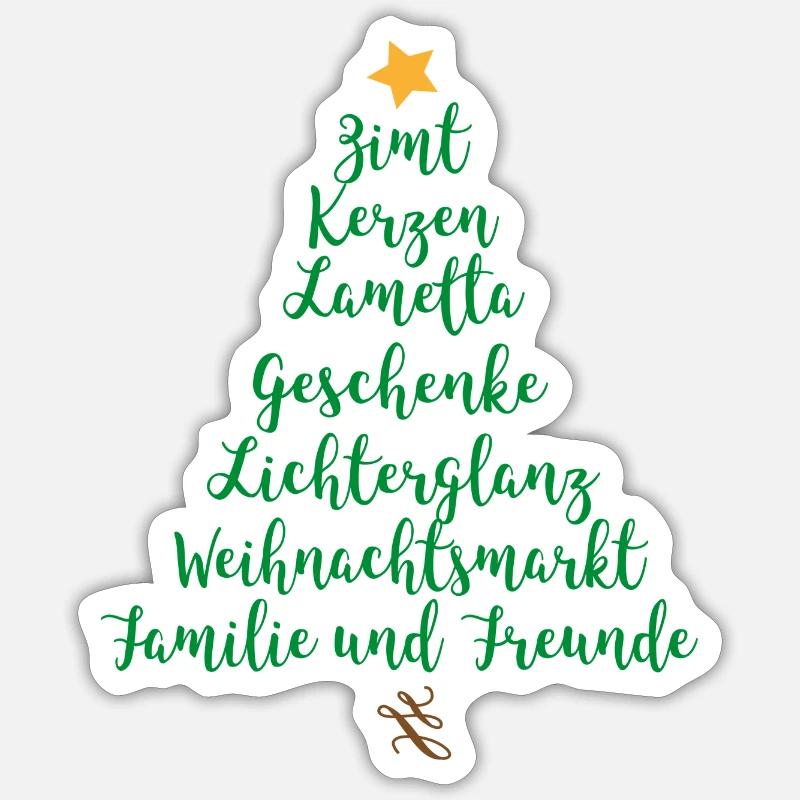 Christmas - Sticker size S (10 x 10 cm) - white matte