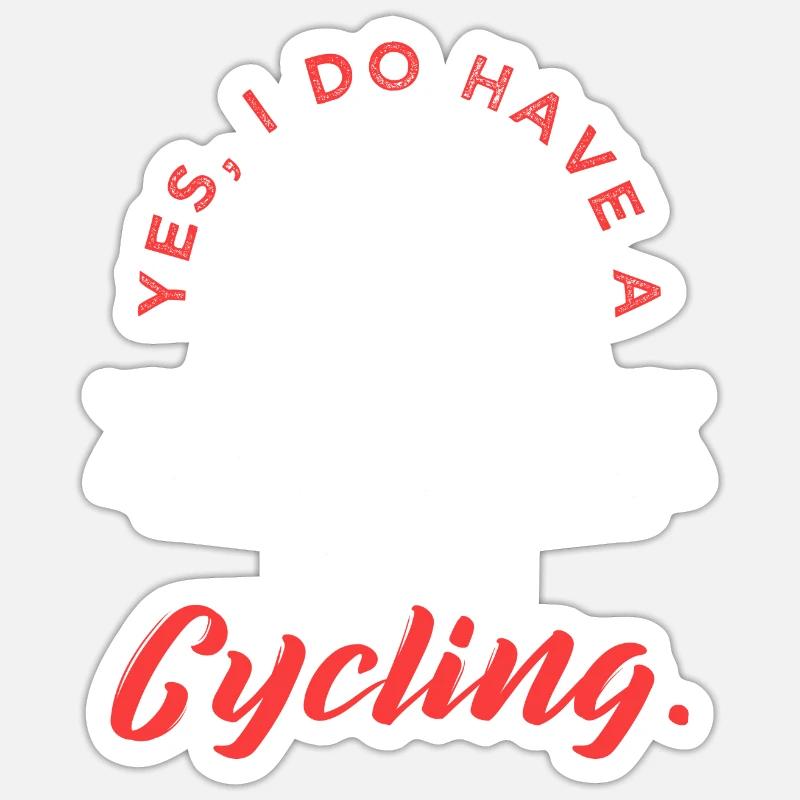 Plan de retraite à vélo Sticker taille S (10 x 10 cm)