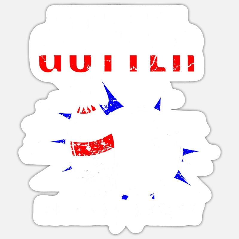 Bowling - Sticker Größe S (10 x 10 cm) - Mattweiß