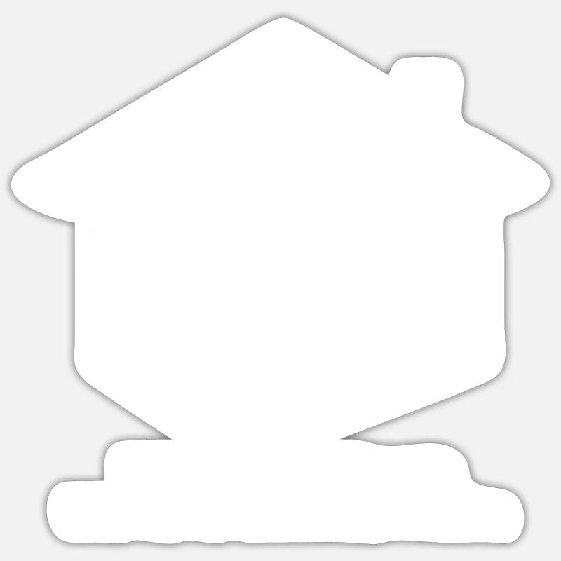 Construction de maison de constructeur énonciation drôle Don de chantier Sticker taille S (10 x 10 cm)