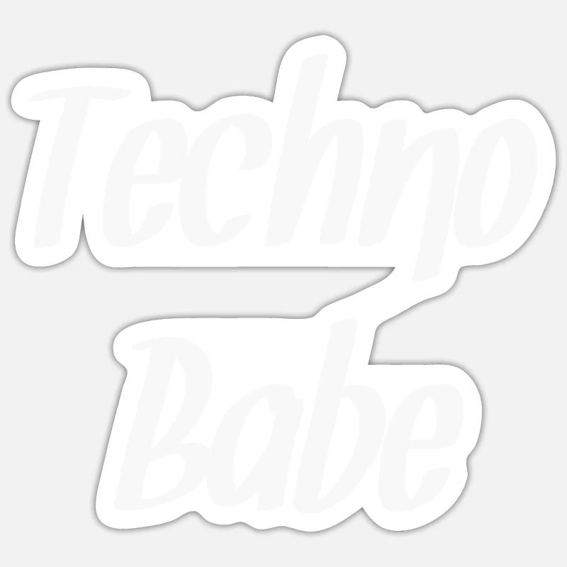 Techno Sticker taille S (10 x 10 cm)