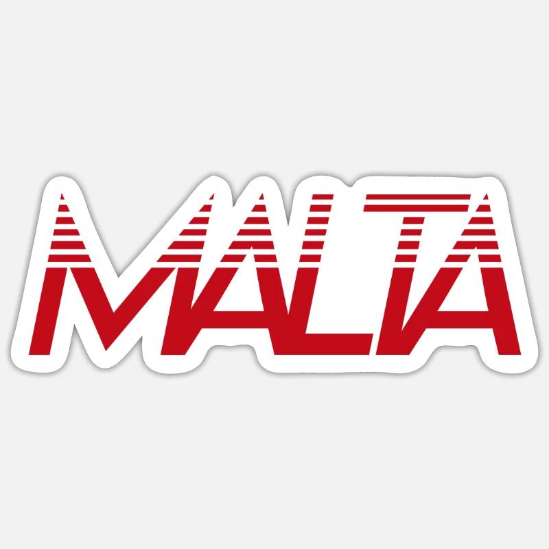 Malta - Sticker size S (10 x 10 cm) - white matte