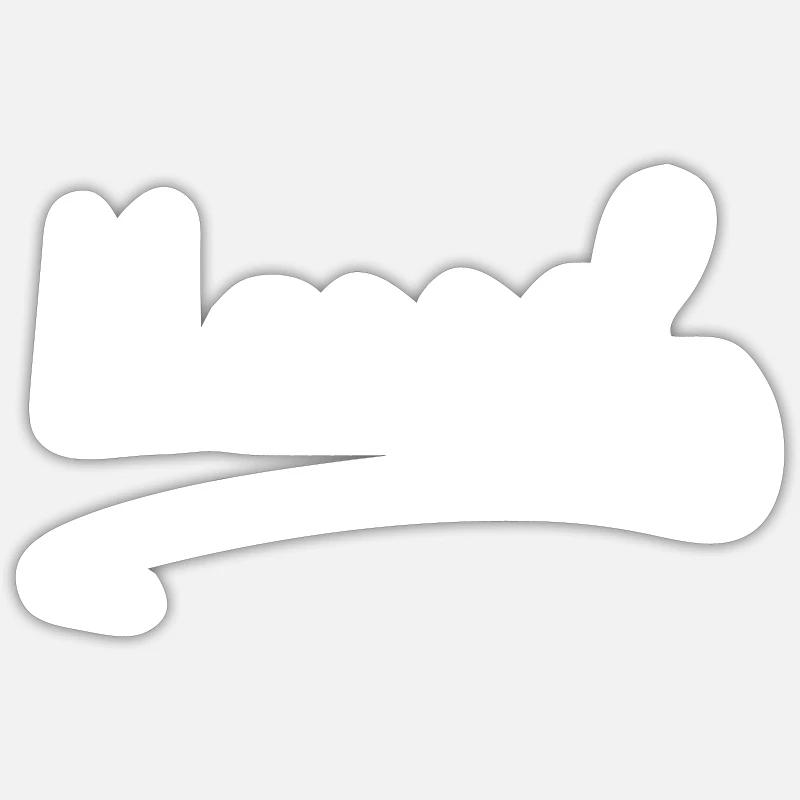 kassel - Sticker size S (10 x 10 cm) - white matte