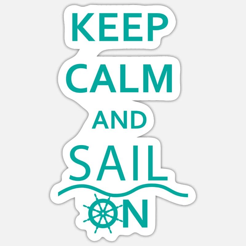 sailing - Sticker size S (10 x 10 cm) - white matte