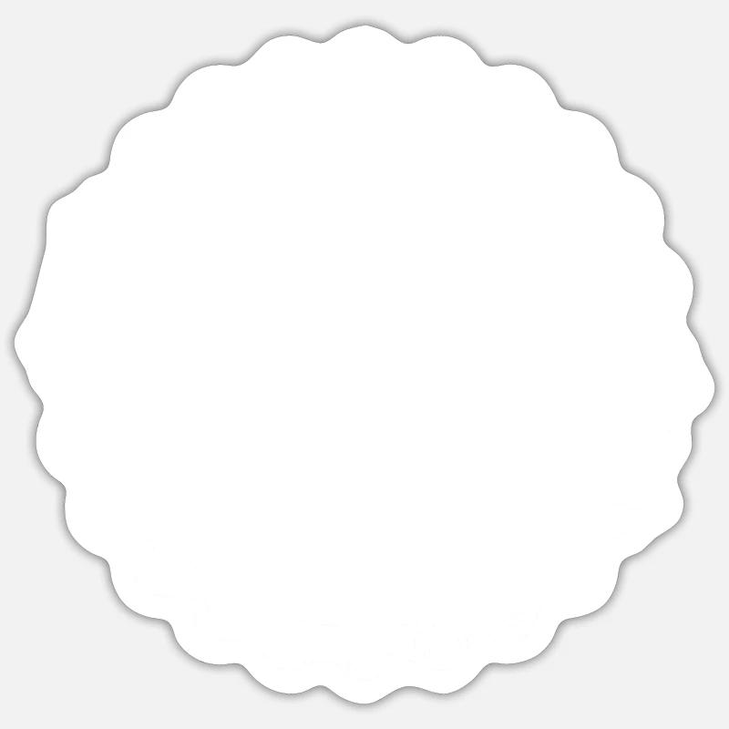 Pensionnés - Sticker taille S (10 x 10 cm) - blanc mat