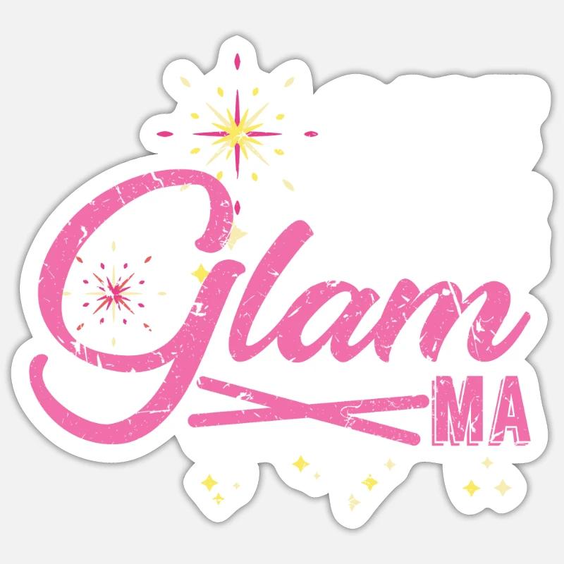 Style de grand-mère - Sticker taille S (10 x 10 cm) - blanc mat