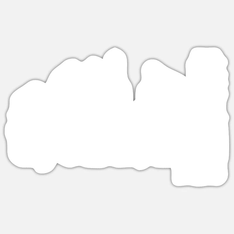 Judo Evolution Kampf Geschenk - Sticker Größe S (10 x 10 cm) - Mattweiß