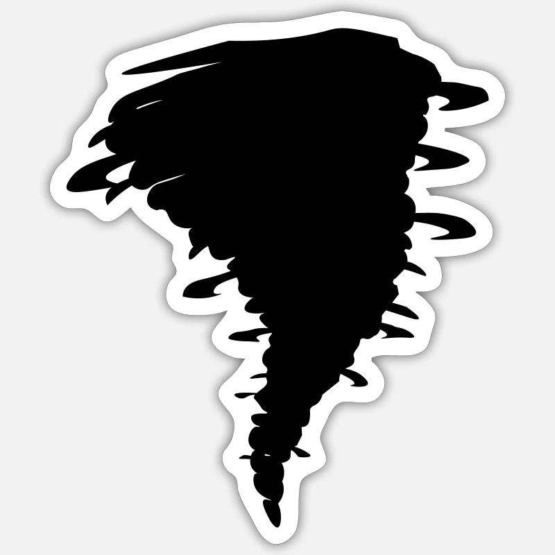hurricane Sticker size S (10 x 10 cm)