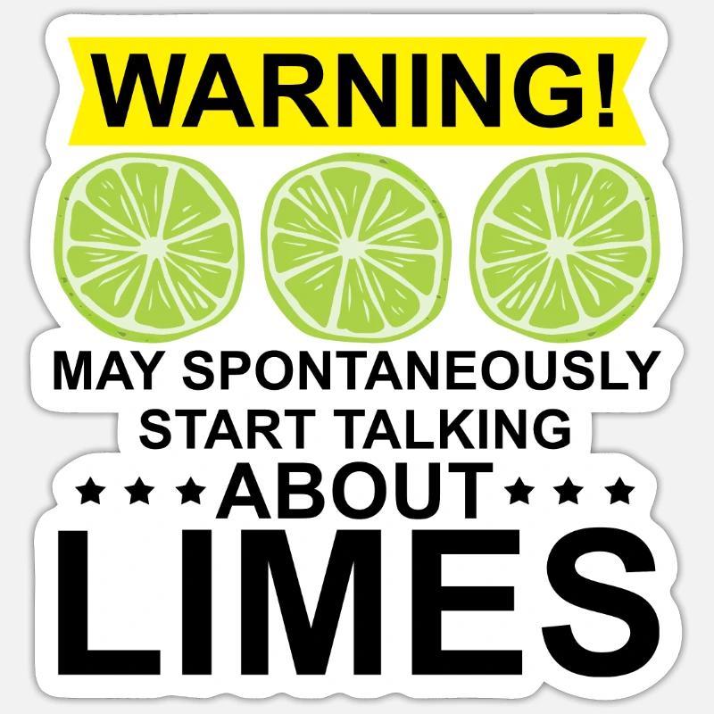 Lime Gift Sticker size S (10 x 10 cm)