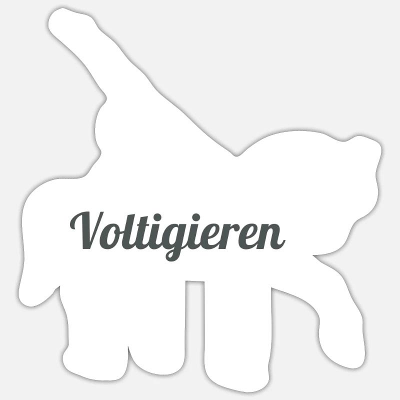 Voltigage - Sticker taille S (10 x 10 cm) - blanc mat
