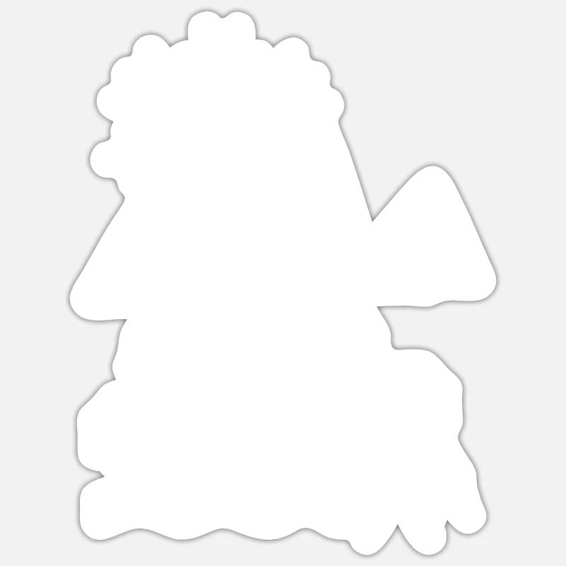 Camping - Sticker size S (10 x 10 cm) - white matte