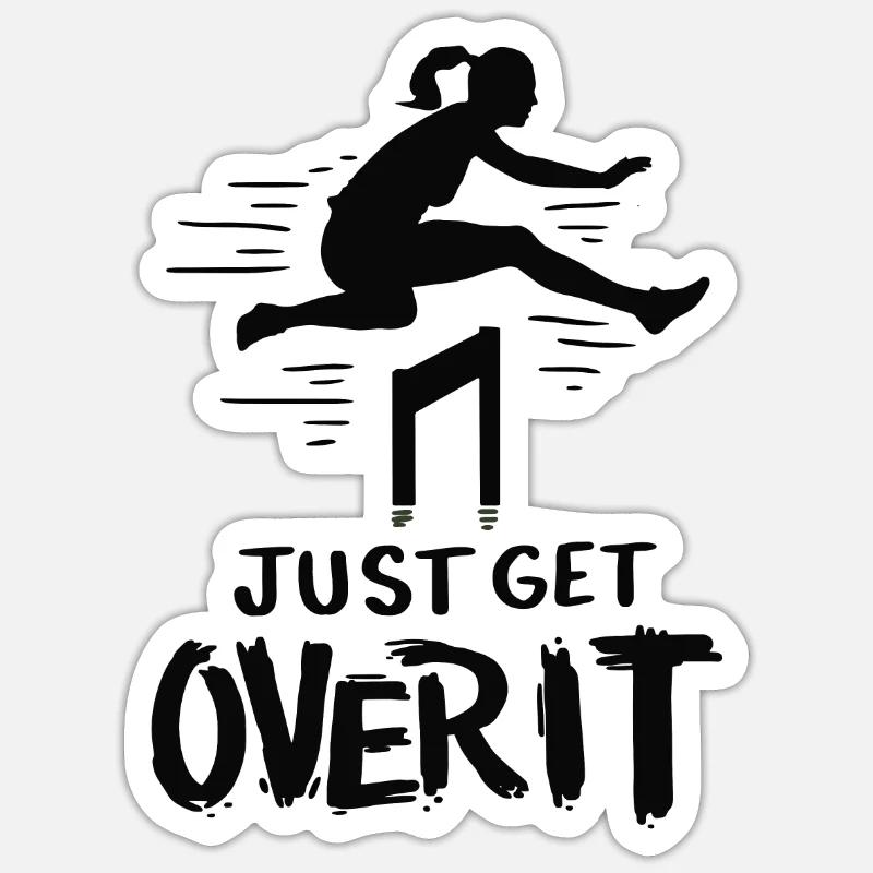 Athlétisme Course d’obstacles Sport Sticker taille S (10 x 10 cm)