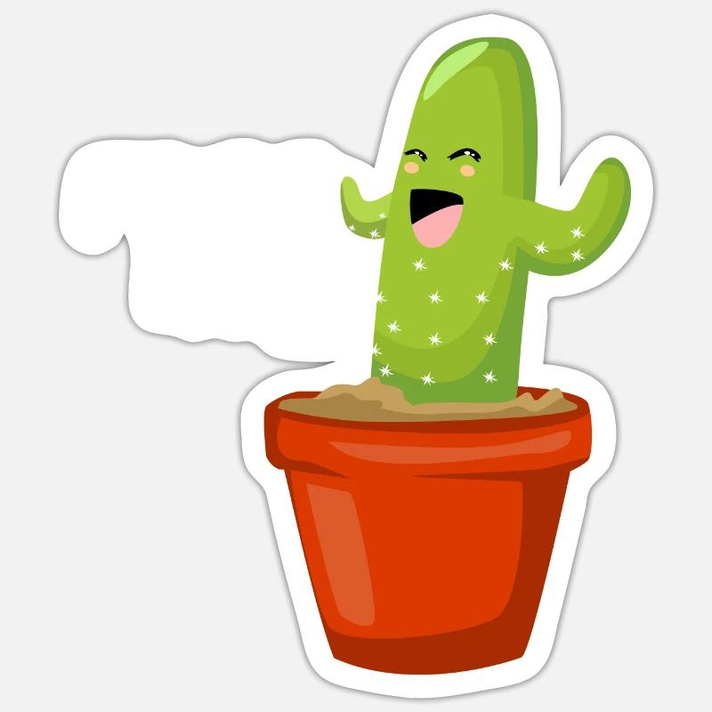 Cactus Hug Sticker size S (10 x 10 cm)