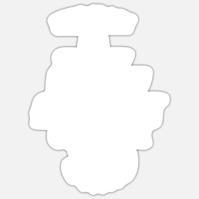 Scary Library Wizard - Sticker size S (10 x 10 cm) - white matte