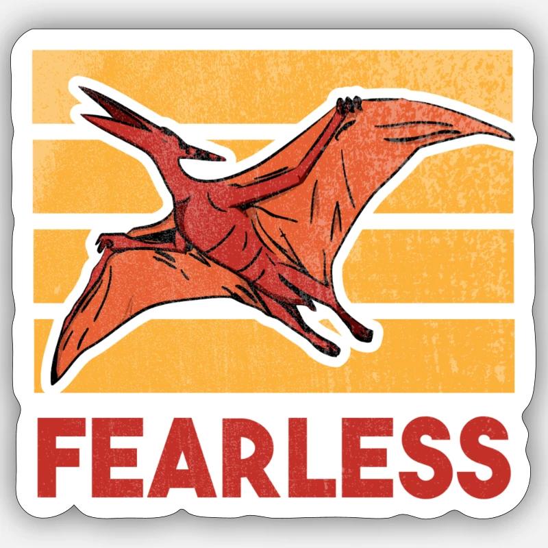 Pterosaur ptérodactyle dinosaure crétacé Sticker taille S (10 x 10 cm)