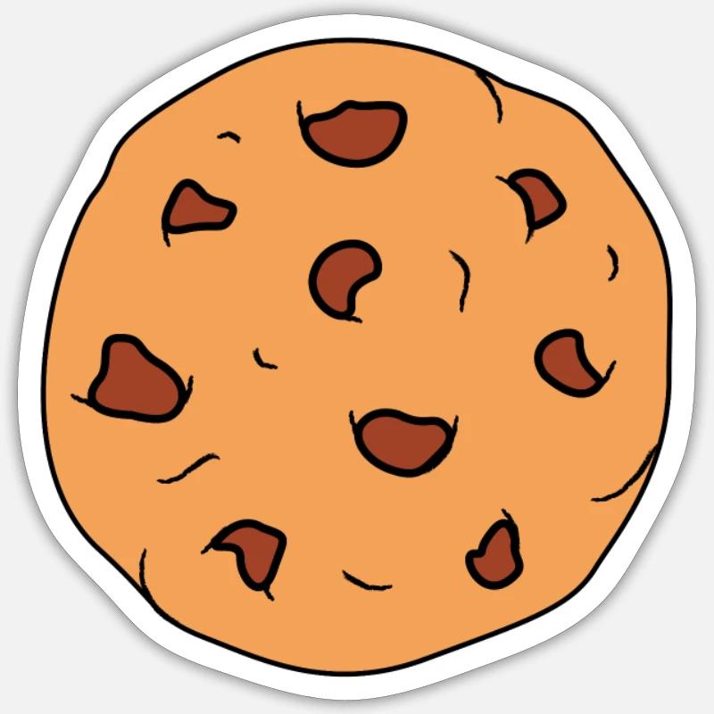 Chocolate biscuits - biscuit with chocolate Sticker size S (10 x 10 cm)