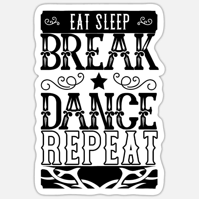 Breakdancing Breakdancer Danse Danse Cadeau Breakdance Sticker taille S (10 x 10 cm)
