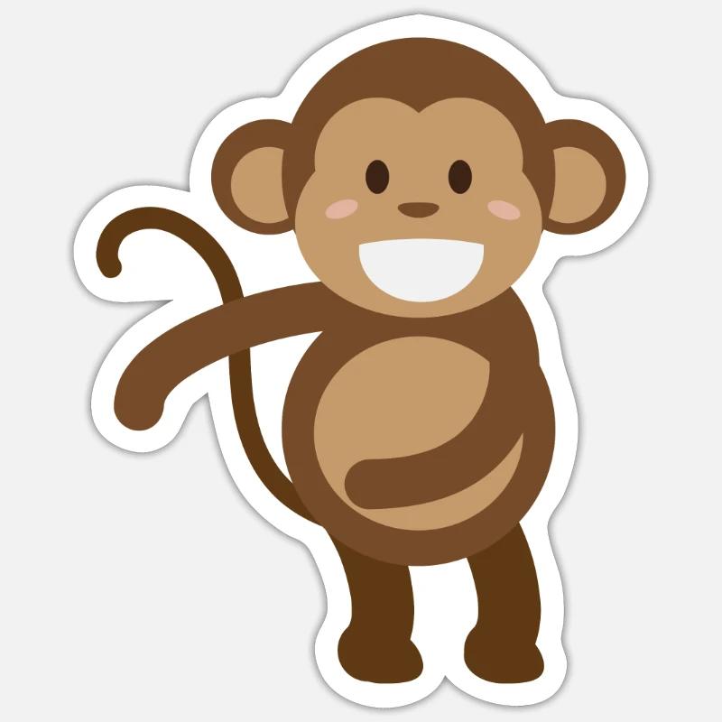Dancer float dance gift dance trend dance monkey Sticker size S (10 x 10 cm)