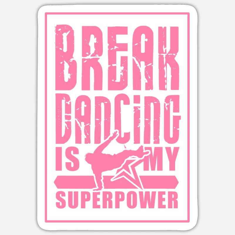 Breakdancer Sticker Größe S (10 x 10 cm)