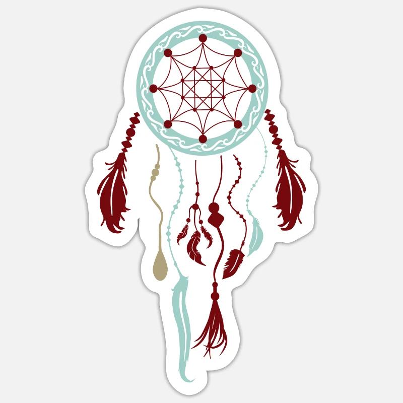 ATTRAPE-rêves - Sticker taille S (10 x 10 cm) - blanc mat