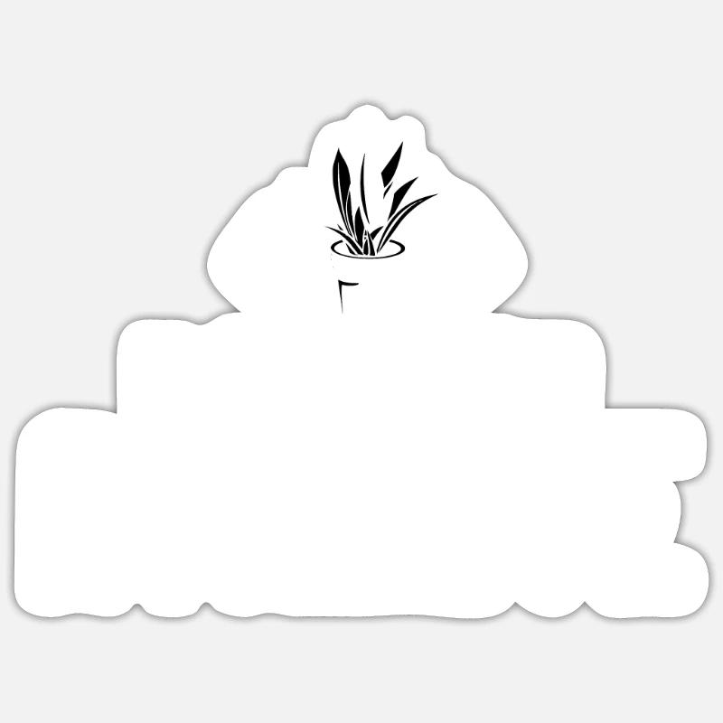 Athlète végétalien végétalien - Sticker taille S (10 x 10 cm) - blanc mat