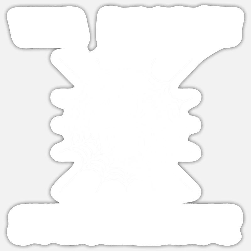 Web Design Specialist & Spiders Gift Sticker size S (10 x 10 cm)