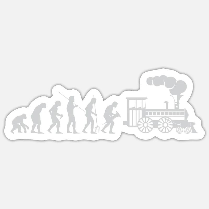 Evolution Modelleisenbahn Sticker Größe S (10 x 10 cm)