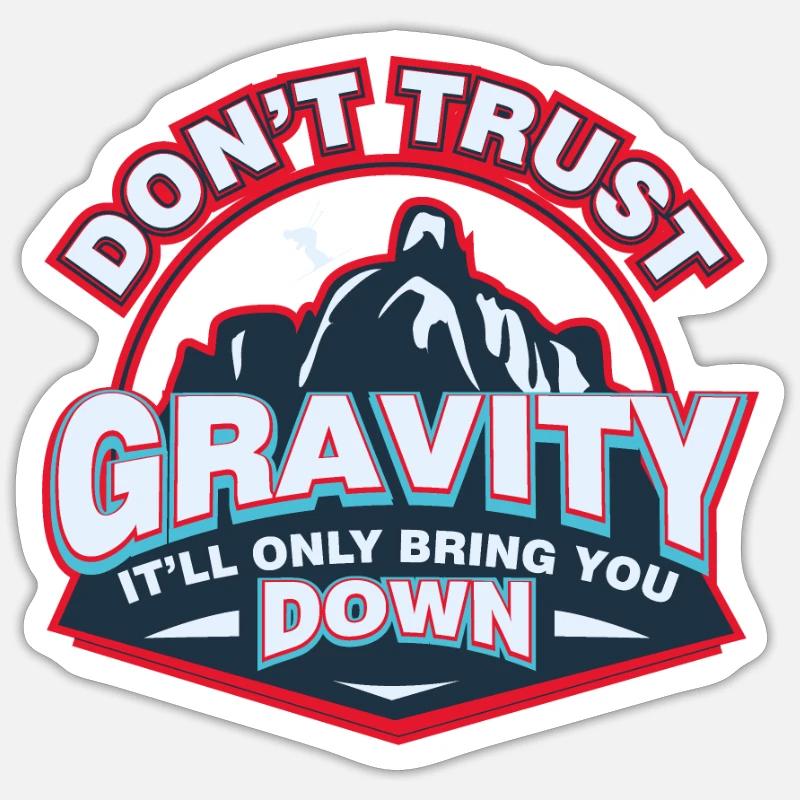 Funny Ski Statement Sticker