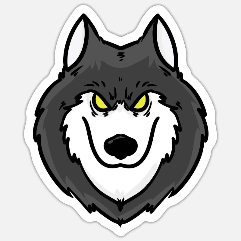 Wolf Predator Alpha Pack Prey Gift Idea Wild Sticker size S (10 x 10 cm)
