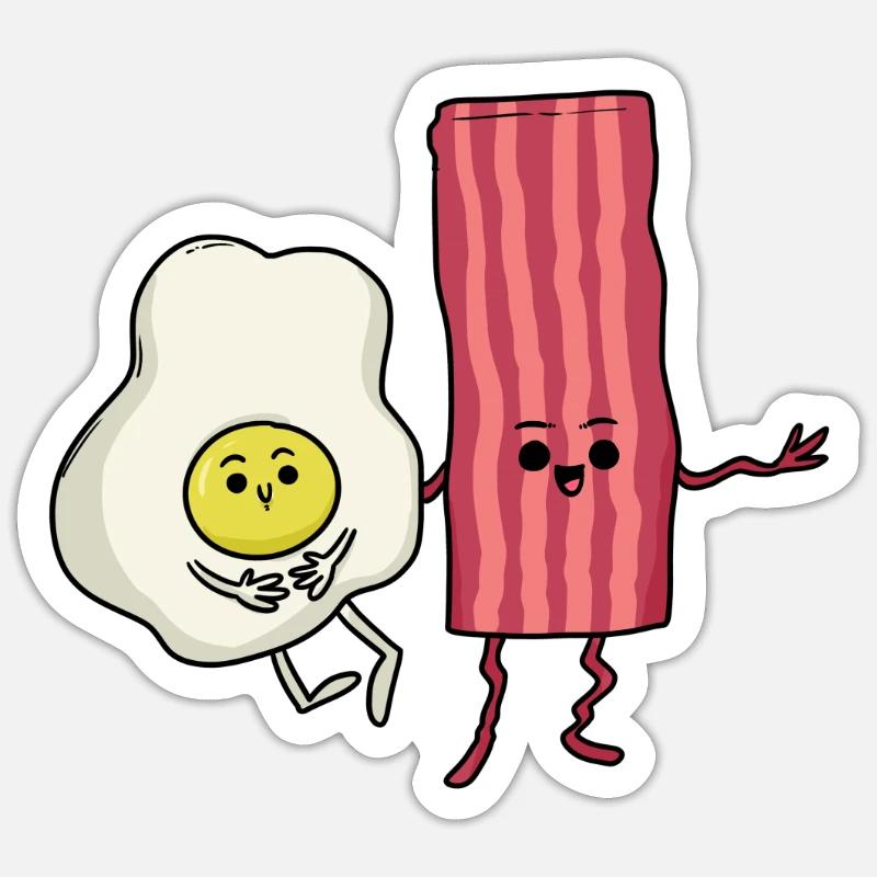 Idée de petit déjeuner Sticker taille S (10 x 10 cm)