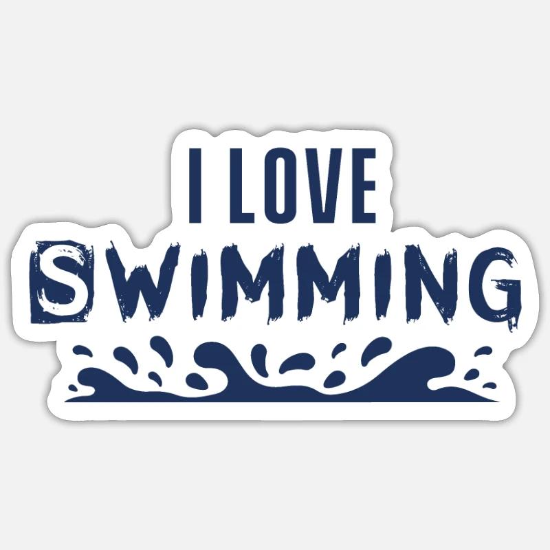 Nageuse Sticker taille S (10 x 10 cm)