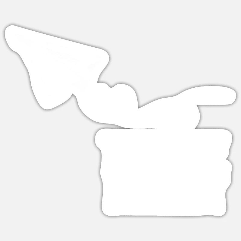 Pilot - Sticker Größe S (10 x 10 cm) - Mattweiß